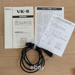Roland VK-8 Combo Organ Virtual ToneWheel sound with soft case used from japan
