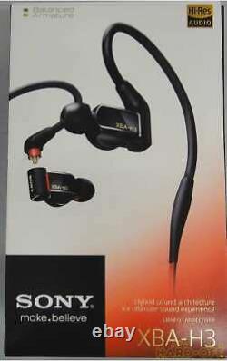 SONY XBA-H3 Canal Earphones hi-res sound source corresponding remot From JAPAN