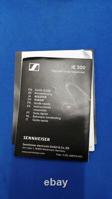 Sennheiser Wired Earphone IE 300 Dynamic High Sound Isolation Black From Japan