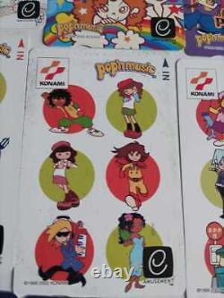 Set of 66 KONAMI Sound Game Magnetic Cards Pop'n Music etc. Anime from Japan