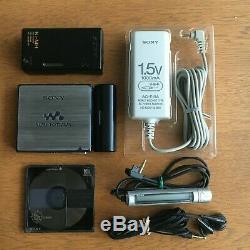 Sony MZ-E900 MDLP MiniDisc Player Dark silver Sounds Great From Japan #634