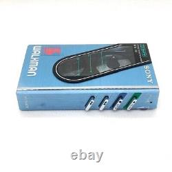 Sony Wm-30 Walkman Blue Cassette Case Size Super Sound From Japan