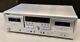 TEAC Double Cassette Deck W-1200 Silver 100V High Quality Sound from Japan