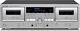 TEAC Double Cassette Deck W-1200 Silver 100V High Quality Sound from Japan