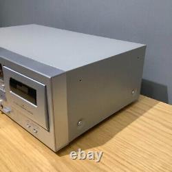 TEAC Double cassette deck SILVER TEAC W-1200 Sound Shipping from Japan