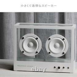 TRANSPARENT SOUND SMALL SPEAKER White Fashionable cool From Japan