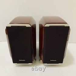 Technics SB-M01 Bookshelf Speakers Pair Brown Sound Test confirmed From Japan