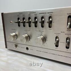 Trio Ka-9006 Premain Amplifier silver / Sound output confirmed / ship from Japan