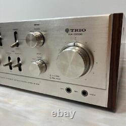 Trio Ka-9006 Premain Amplifier silver / Sound output confirmed / ship from Japan