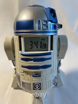 USED Rhythm R2-D2 Sound and Action Alarm Clock Star Wars From Japan 8ZDA21AZ-1