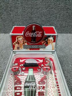 VINTAGE 1998 COCA-COLA MUSICAL PINBALL MACHINE BANK Sounds & Lights From Japan