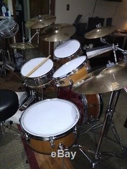 Vintage Slim Look-fat Sound Mahogany Drum Set From The 1970's