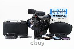 Works? Excellent+5? Elmo Super 8 Sound 612S-XL Movie Film Camera from JAPAN