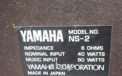 YAMAHA NS-2 Speaker Theater Sound System Pair Vintage GC From Japan USED
