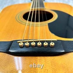 Yamaki YW-25 Acoustic Guitar Brown Durability and Resonant Sound from JAPAN